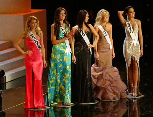 Five finalists at Miss Universe 2006